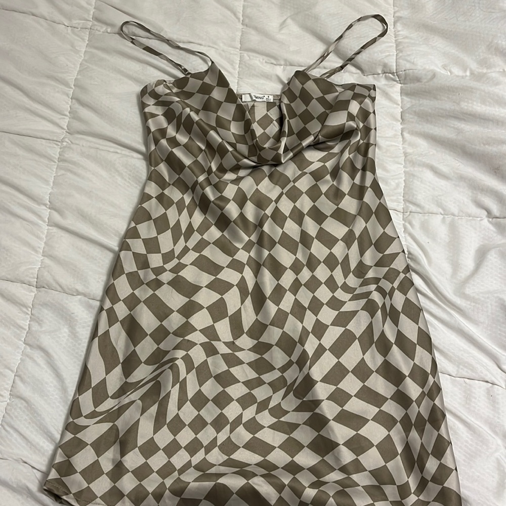 Cowl neck slip dress small